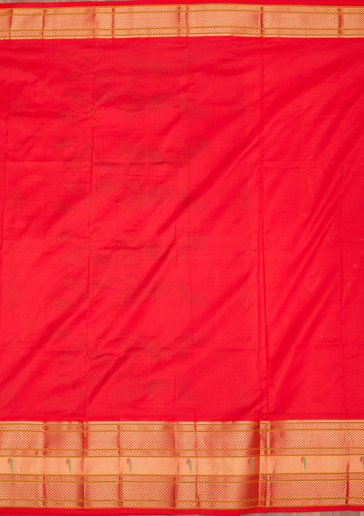 Peach Zariwork Pure Silk Saree-Koskii