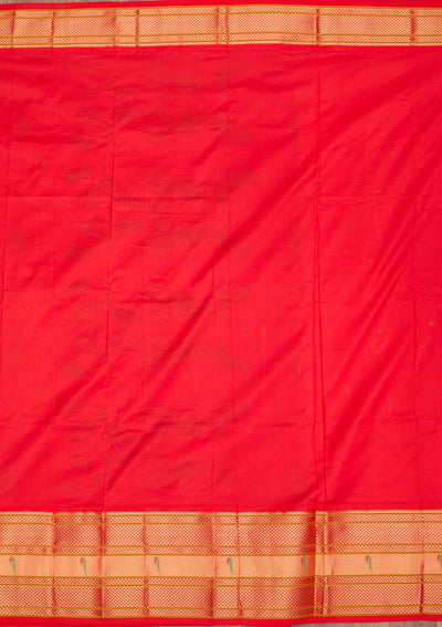 Peach Zariwork Pure Silk Saree-Koskii