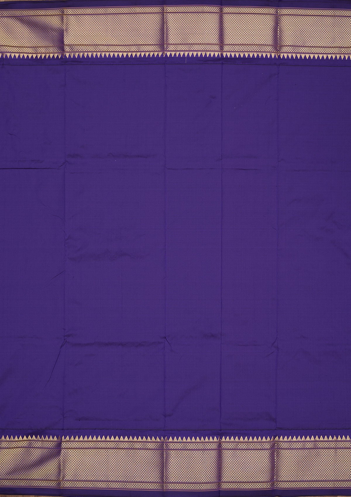 Magenta Pink Zariwork Pure Silk Saree-Koskii