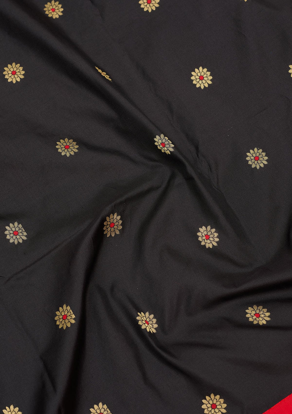 Black Zariwork Pure Silk Saree-Koskii