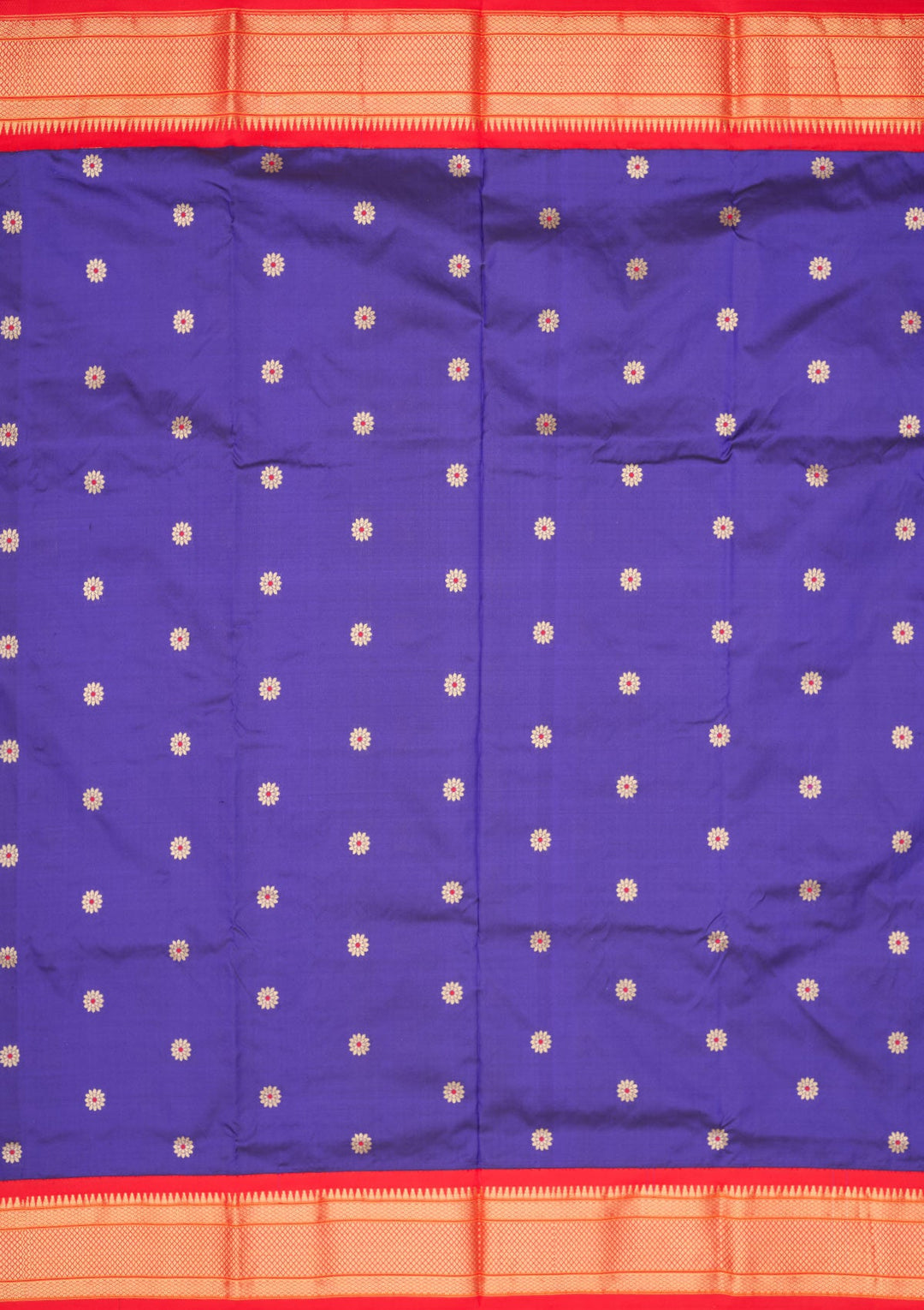 Royal Blue Zariwork Pure Silk Saree-Koskii