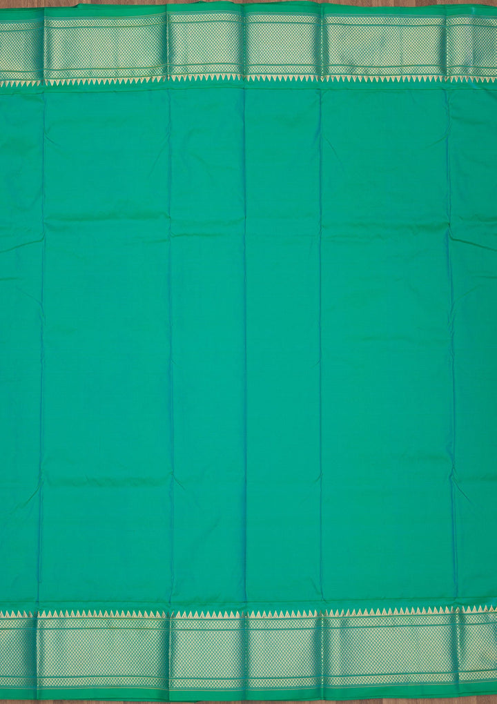 Mustard Zariwork Pure Silk Saree-Koskii