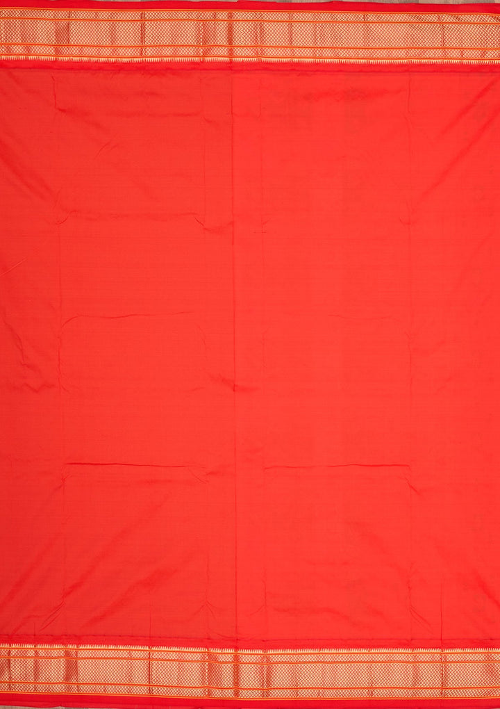 Rama Green Zariwork Pure Silk Saree-Koskii