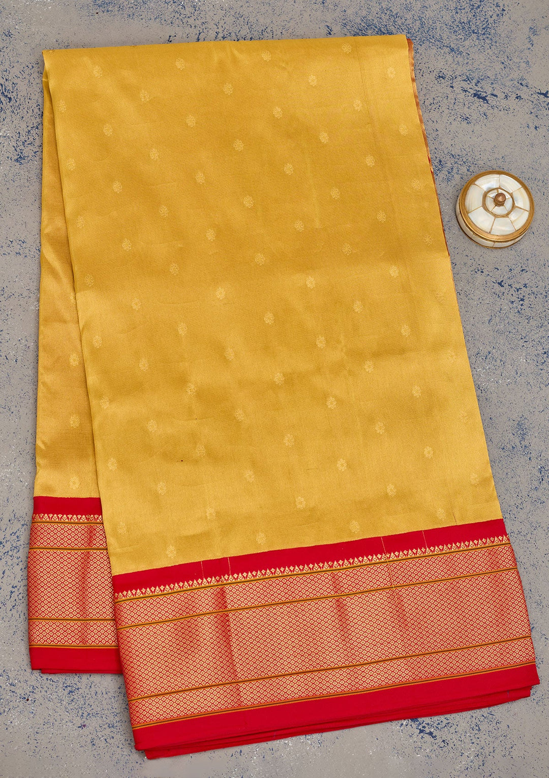 Gold Zariwork Pure Silk Saree-Koskii