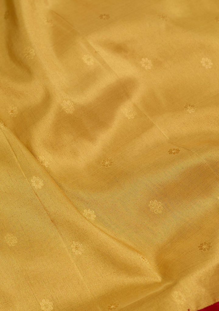 Gold Zariwork Pure Silk Saree-Koskii