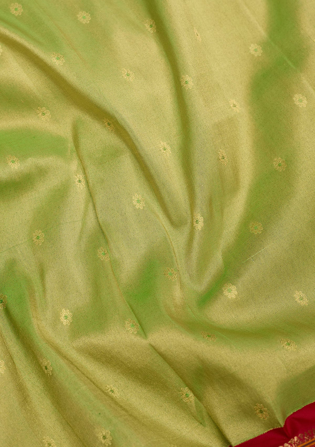 Green Zariwork Pure Silk Saree-Koskii