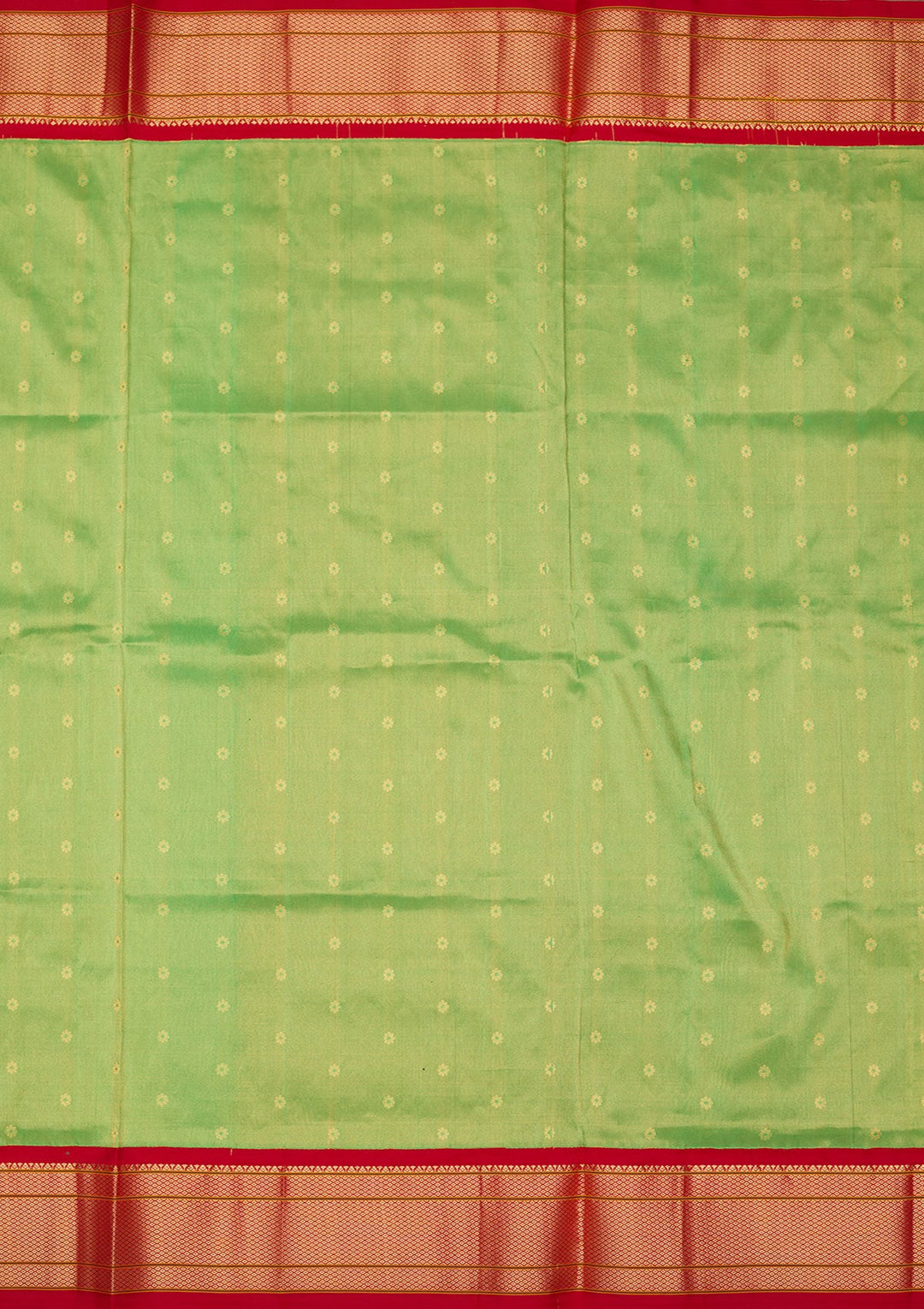 Green Zariwork Pure Silk Saree-Koskii