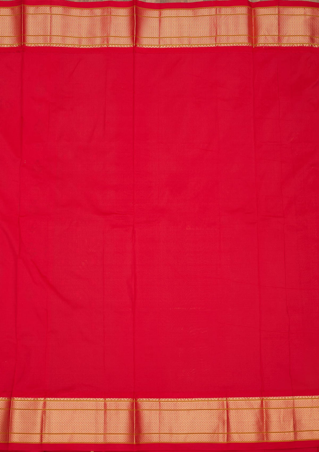 Green Zariwork Pure Silk Saree-Koskii