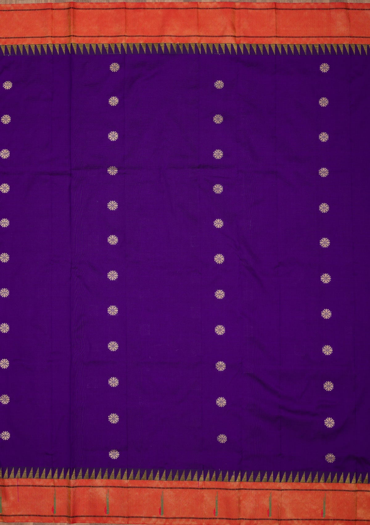 Royal Blue Zariwork Pure Silk Saree-Koskii