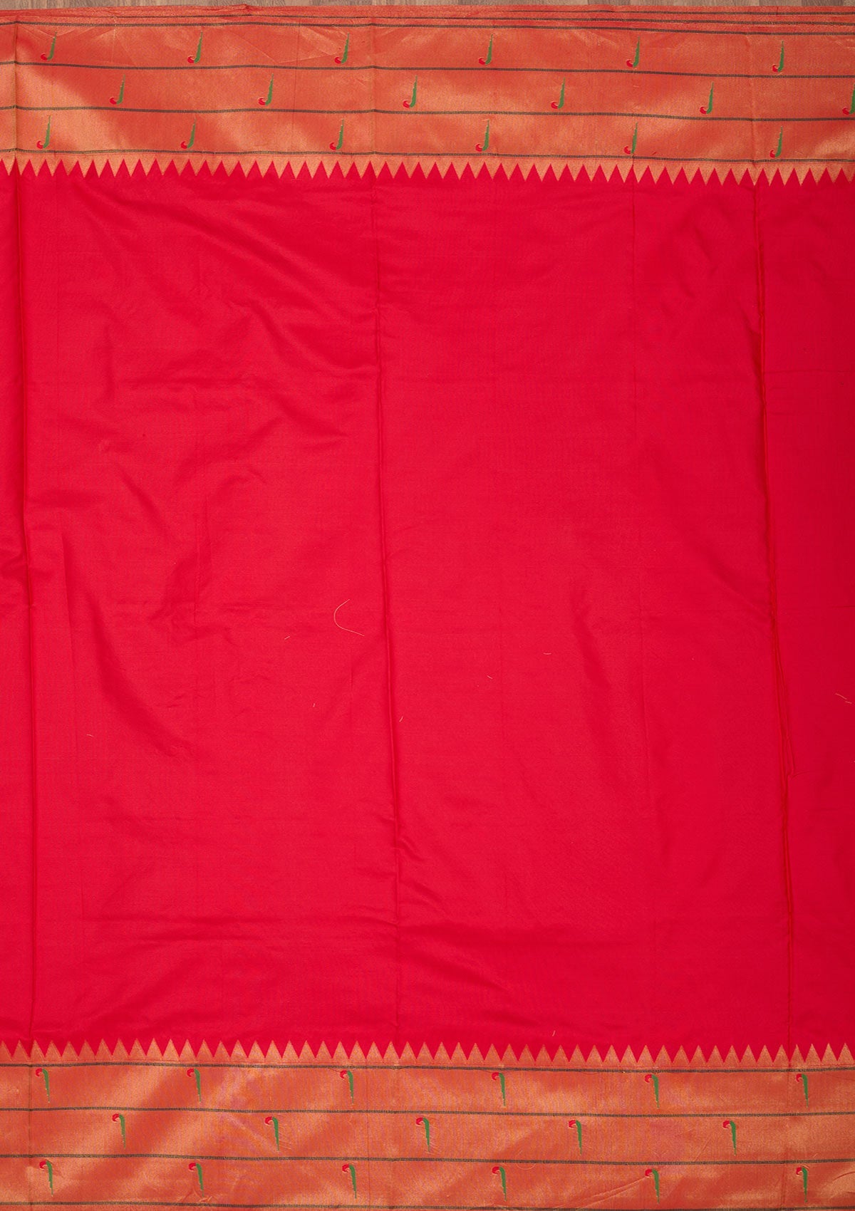 Green Zariwork Pure Silk Saree-Koskii