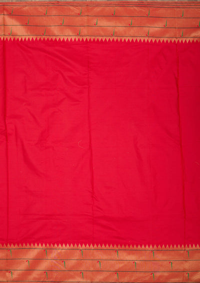 Green Zariwork Pure Silk Saree-Koskii