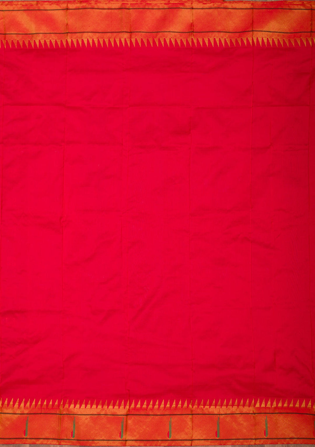 Rama Green Zariwork Pure Silk Saree-Koskii