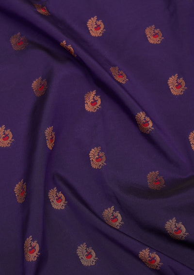 Royal Blue Zariwork Pure Silk Saree-Koskii