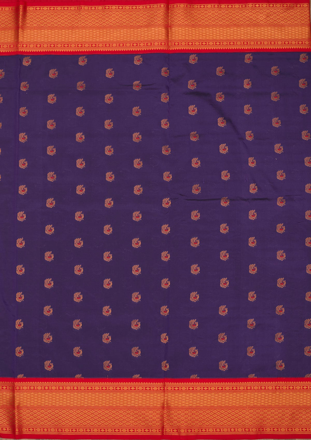 Royal Blue Zariwork Pure Silk Saree-Koskii