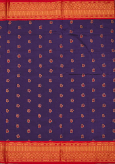 Royal Blue Zariwork Pure Silk Saree-Koskii