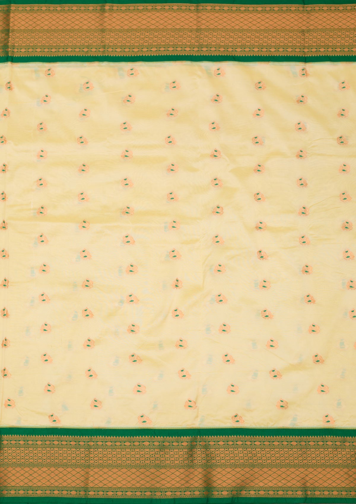 Yellow Zariwork Pure Silk Saree-Koskii
