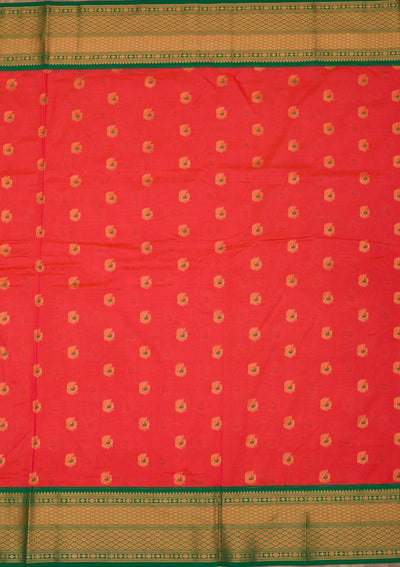 Magenta Pink Zariwork Pure Silk Saree-Koskii