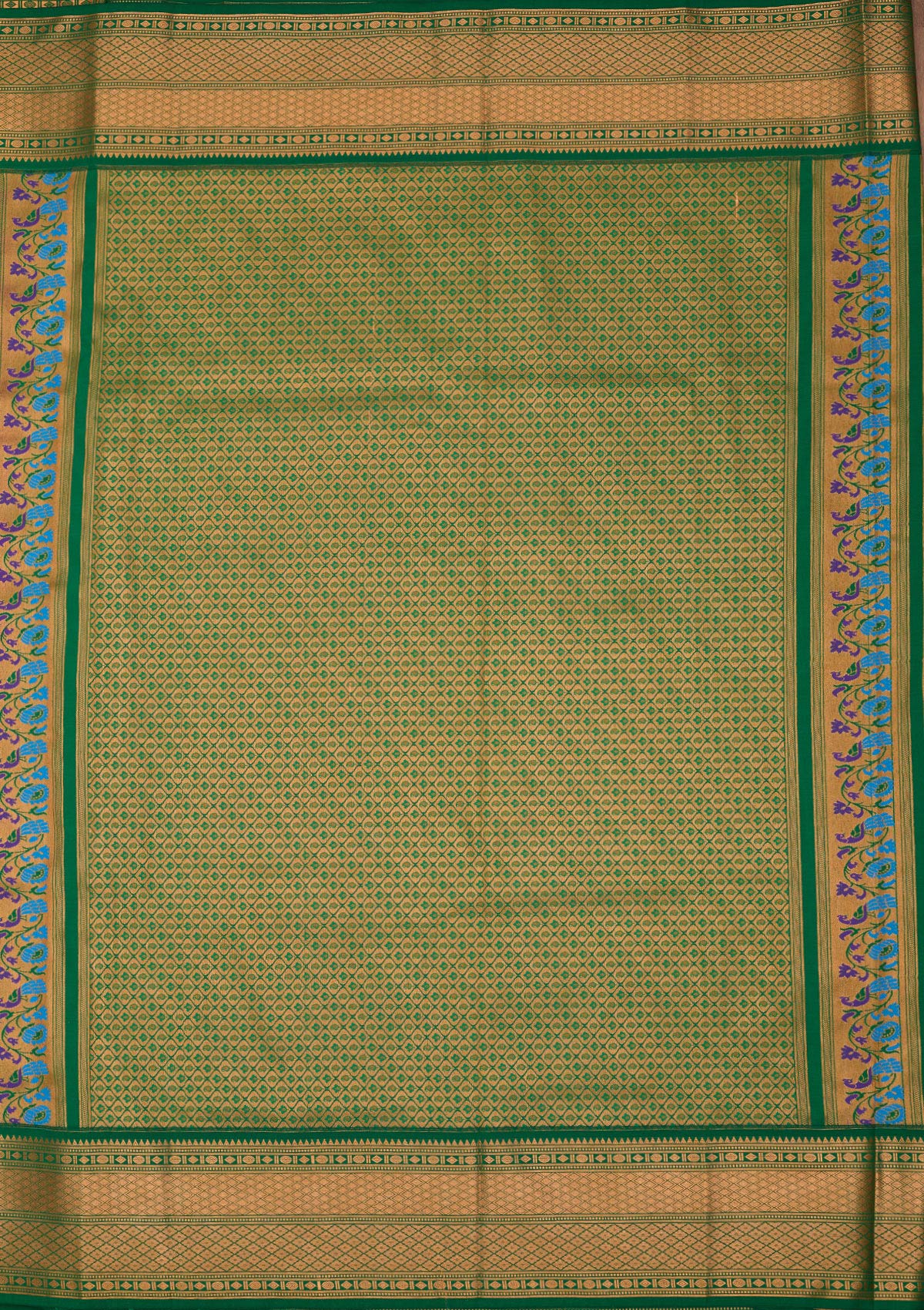 Rani Pink Zariwork Pure Silk Saree-Koskii