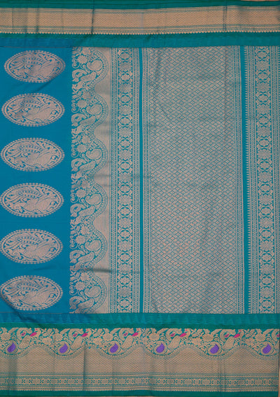 Grey Zariwork Pure Silk Saree-Koskii