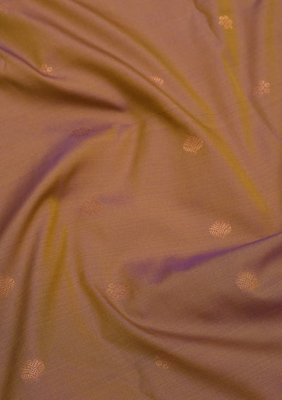 Light Brown Zariwork Pure Silk Saree-Koskii