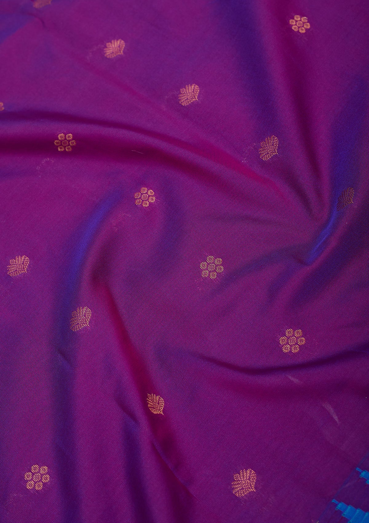 Purple Zariwork Pure Silk Saree-Koskii
