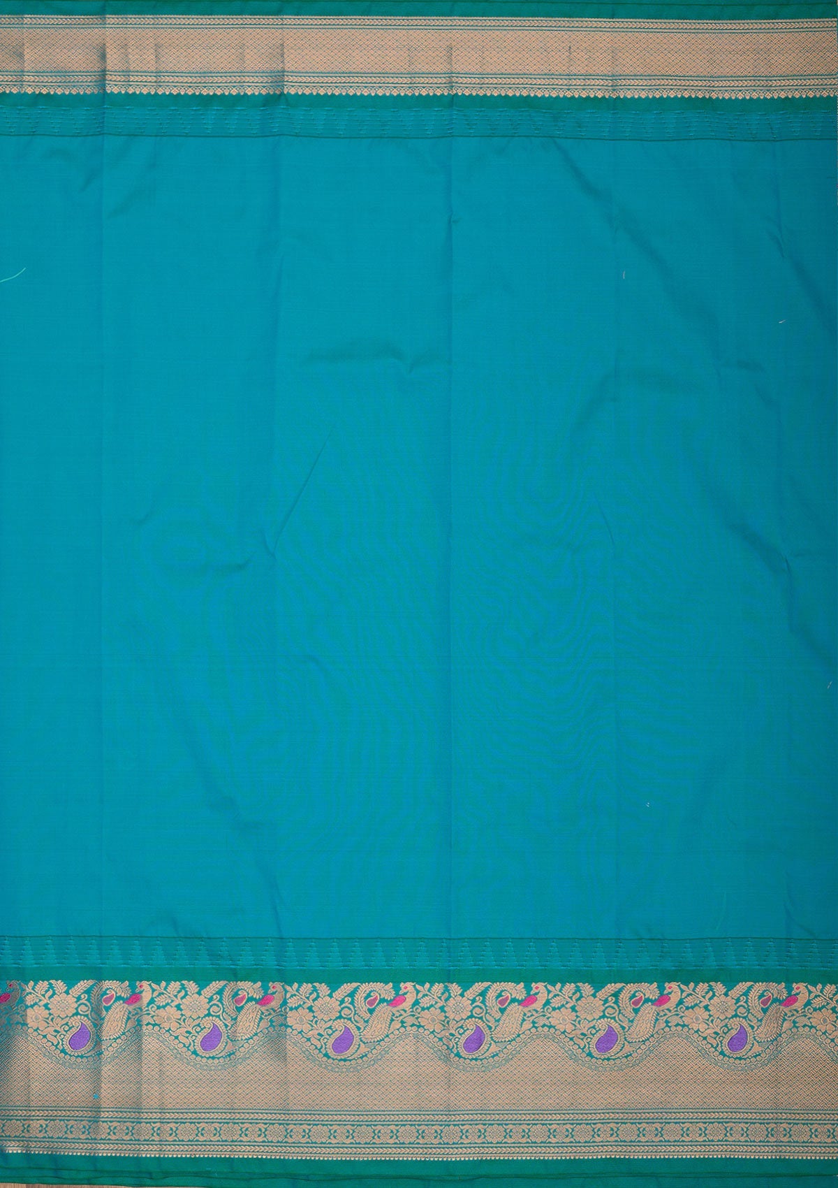 Purple Zariwork Pure Silk Saree-Koskii