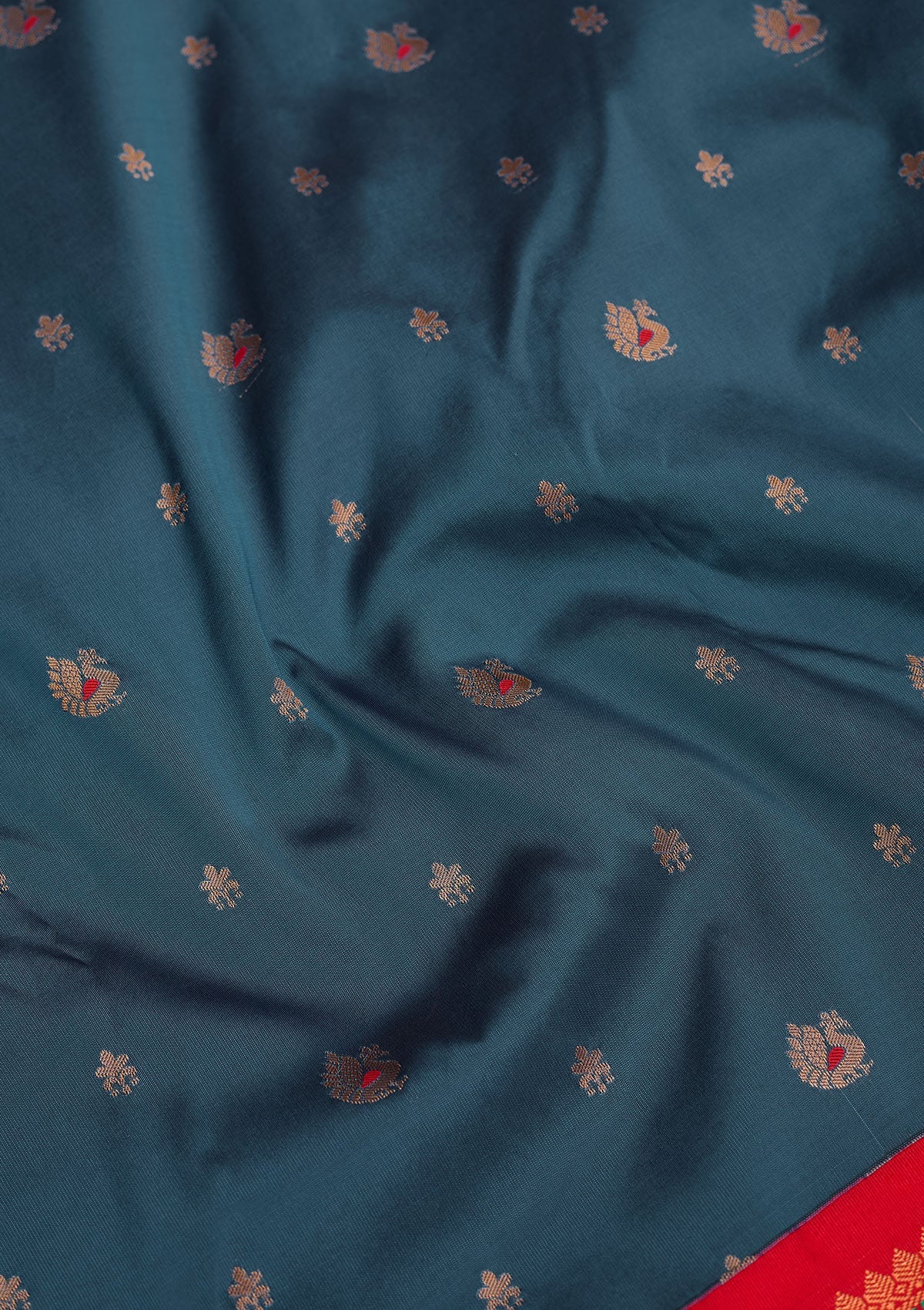 Blue Zariwork Pure Silk Saree-Koskii
