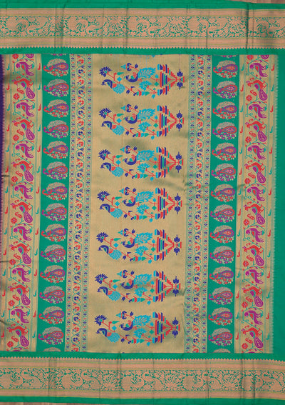 Royal Blue Zariwork Pure Silk Saree-Koskii