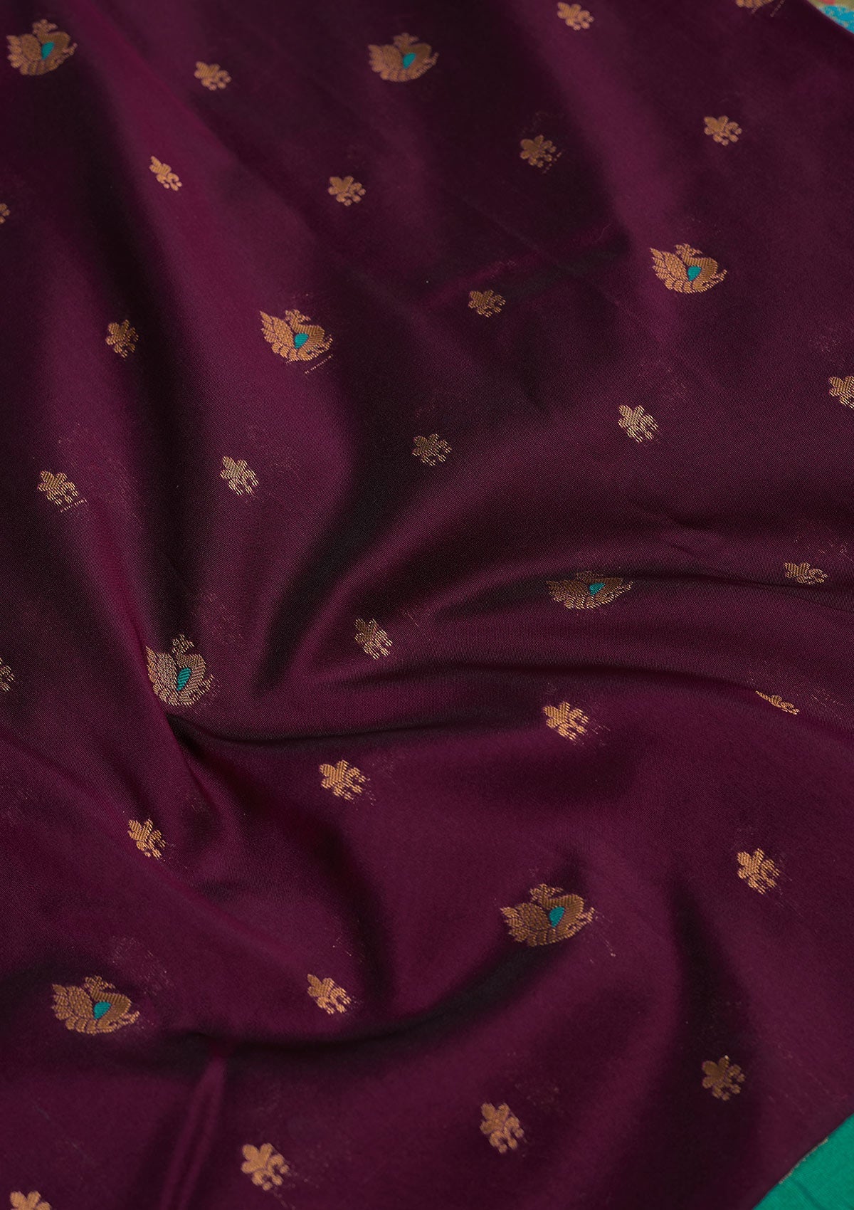 Wine Zariwork Pure Silk Saree-Koskii