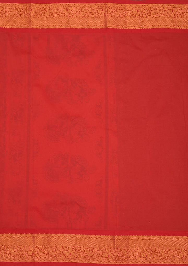 Wine Zariwork Pure Silk Saree-Koskii