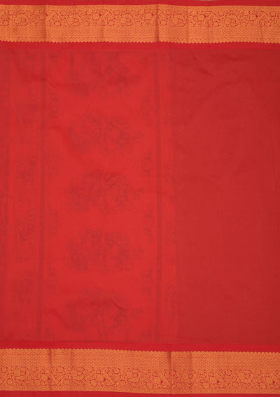 Wine Zariwork Pure Silk Saree-Koskii