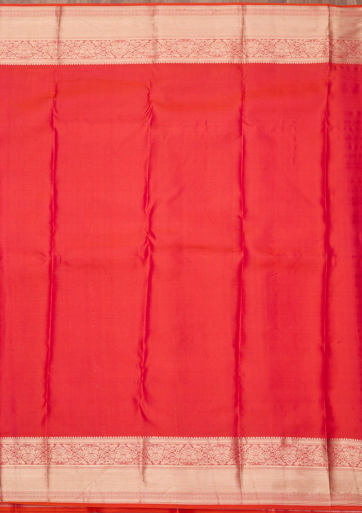Orange Zariwork (Gold) Silk Silk_Saree