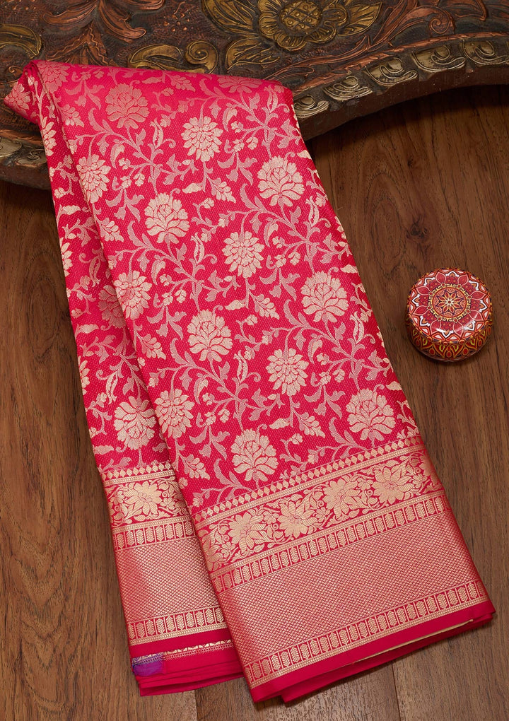 Red Zariwork Pure Silk Silk_Saree-koskii