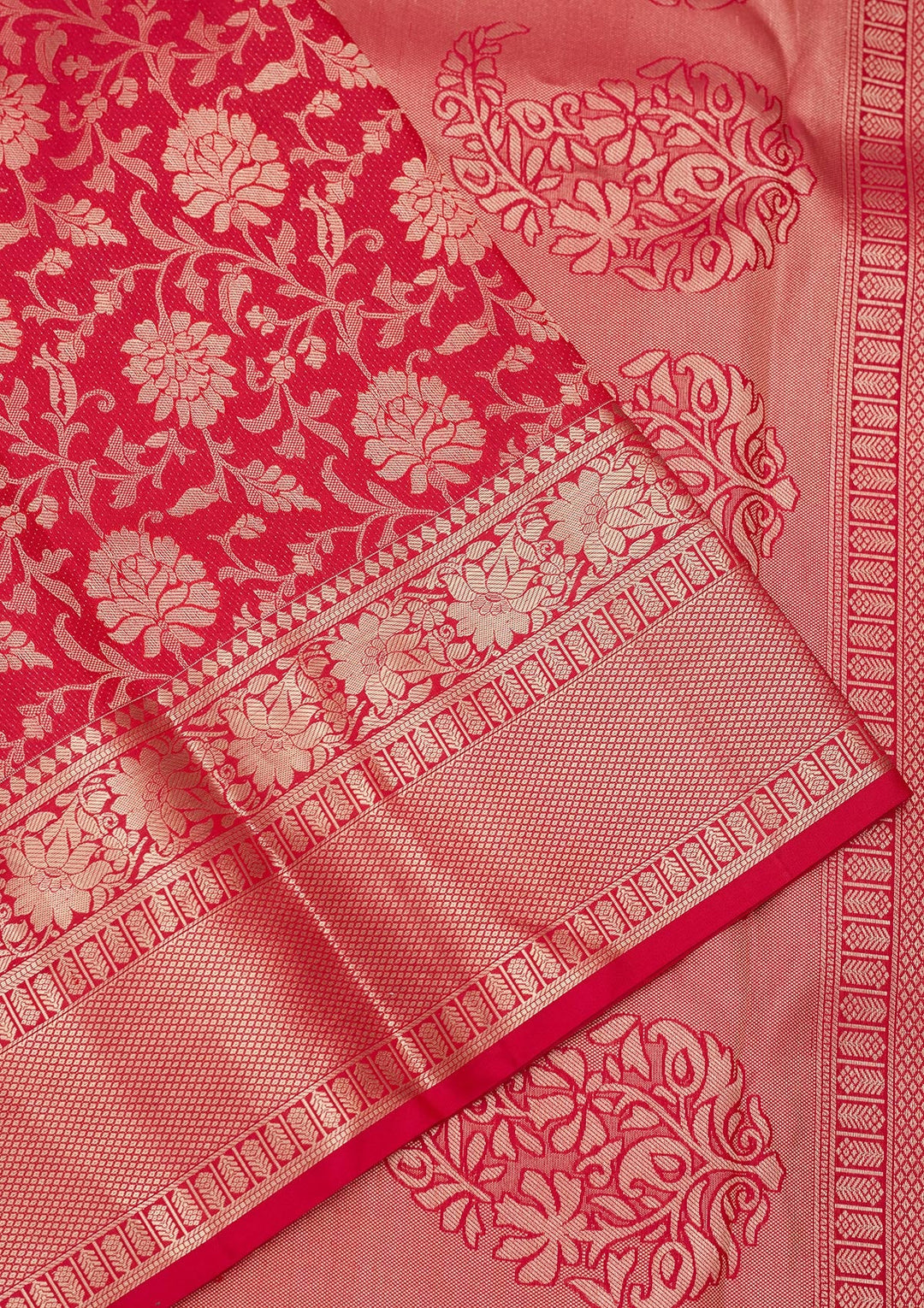 Red Zariwork Pure Silk Silk_Saree-koskii