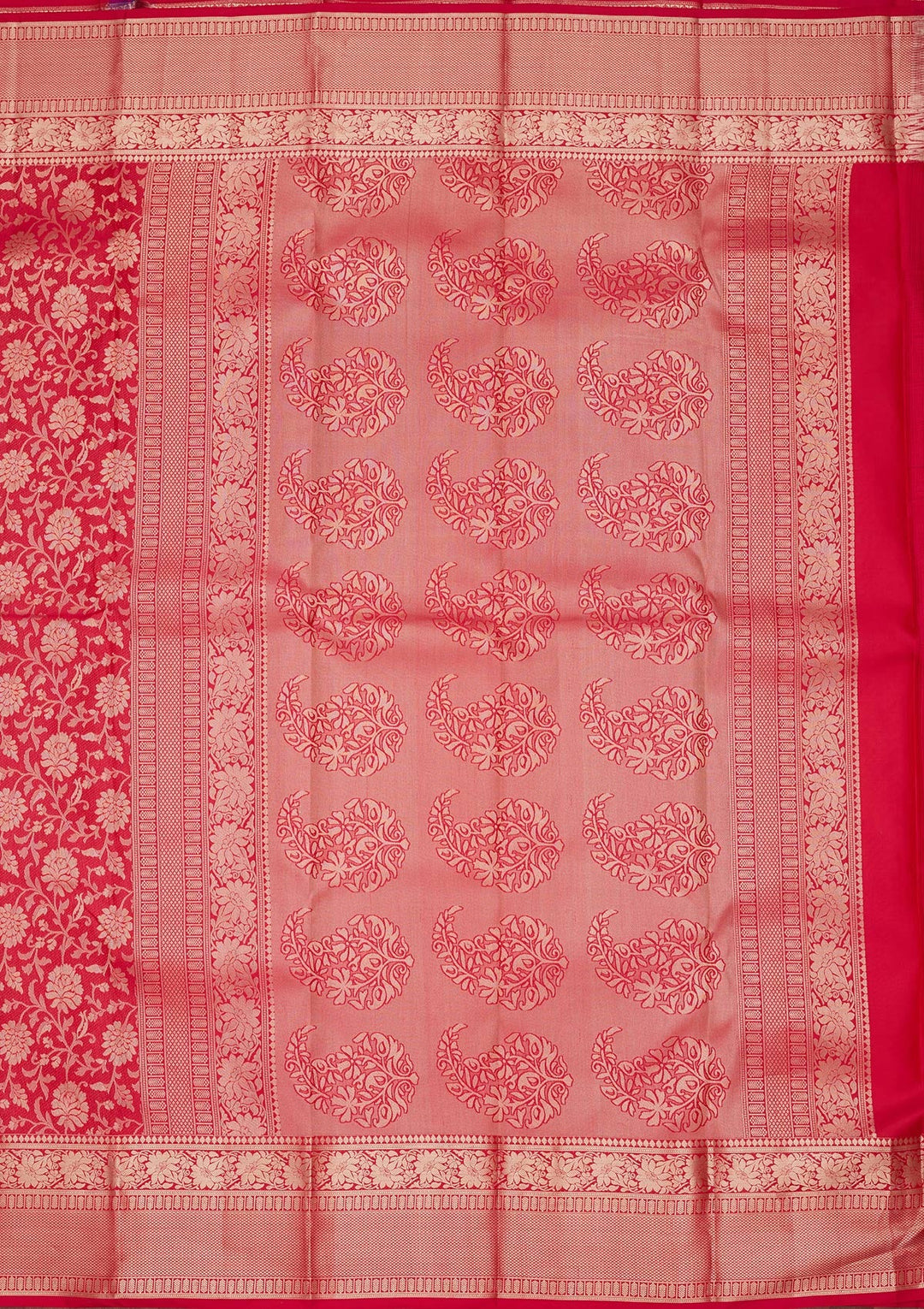 Red Zariwork Pure Silk Silk_Saree-koskii
