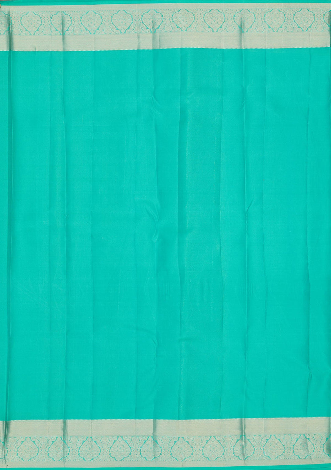 Turquoise Blue Zariwork Pure Silk Saree-Koskii