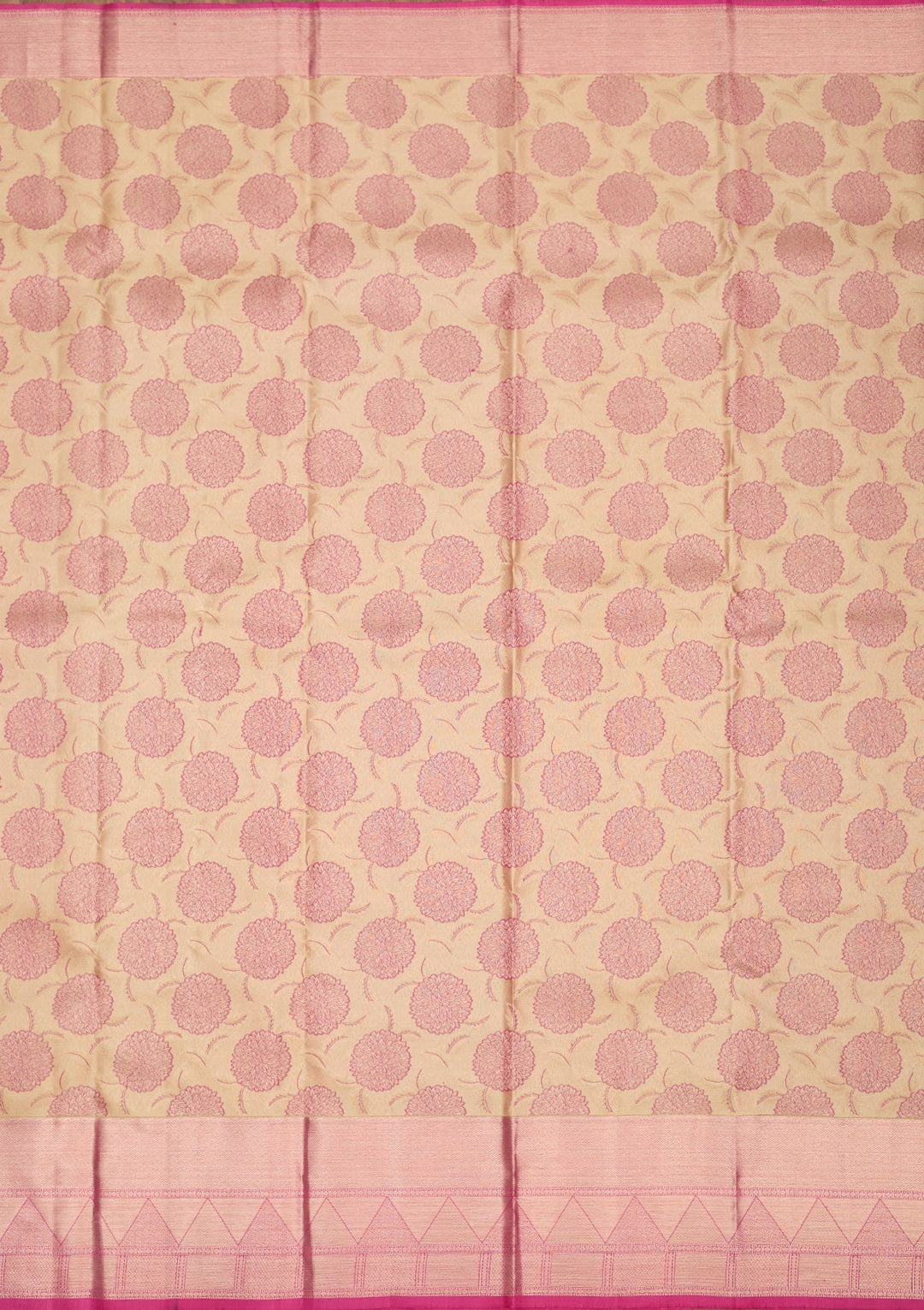 Beige Zariwork Pure Silk Saree-Koskii