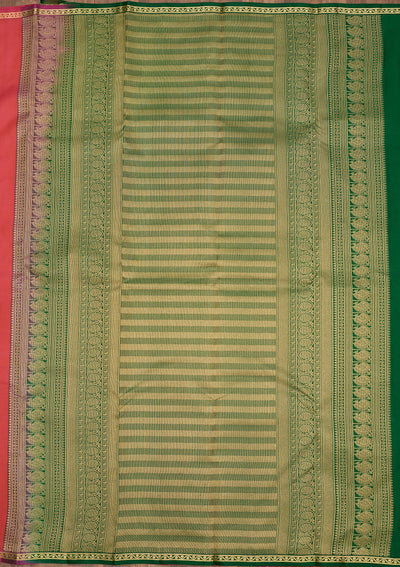 Pink Zariwork Pure Silk Saree-Koskii