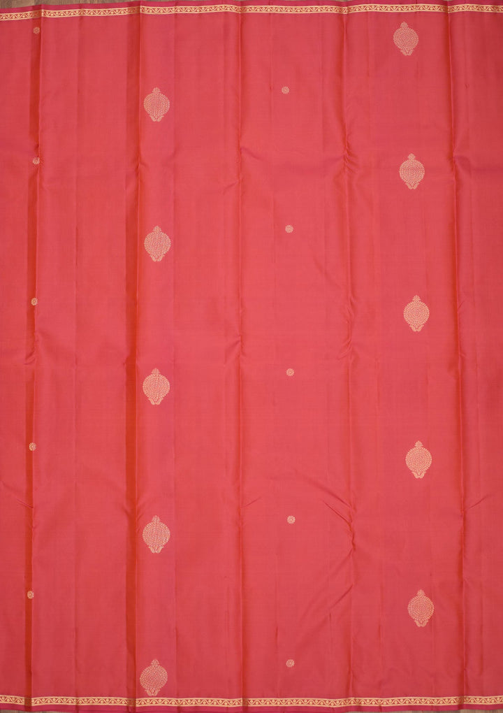 Pink Zariwork Pure Silk Saree-Koskii