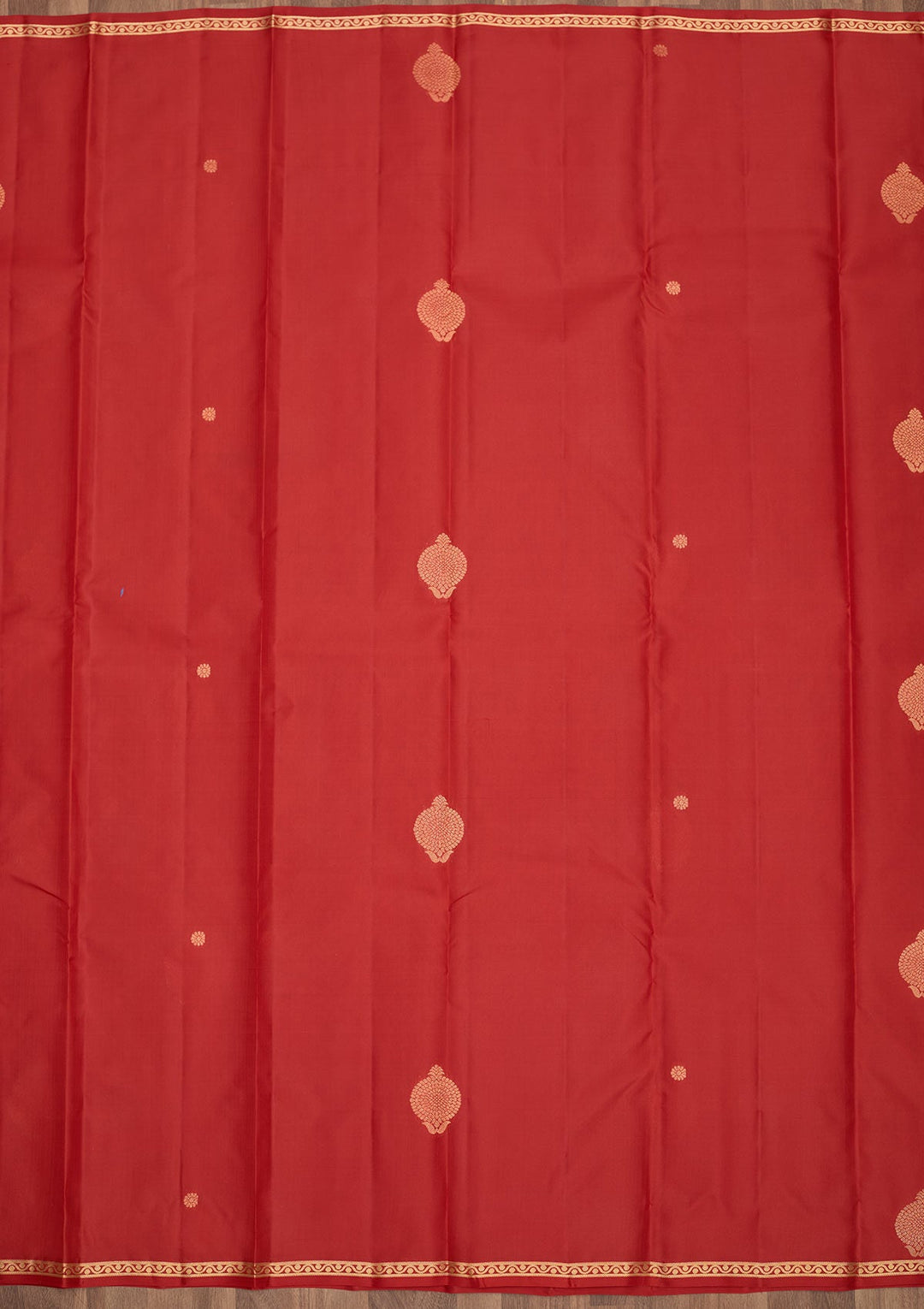 Red Zariwork Pure Silk Saree-Koskii