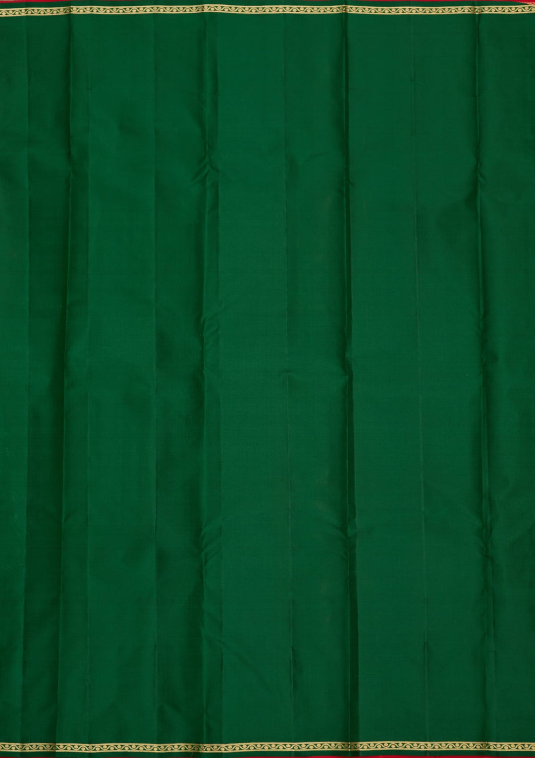 Red Zariwork Pure Silk Saree-Koskii