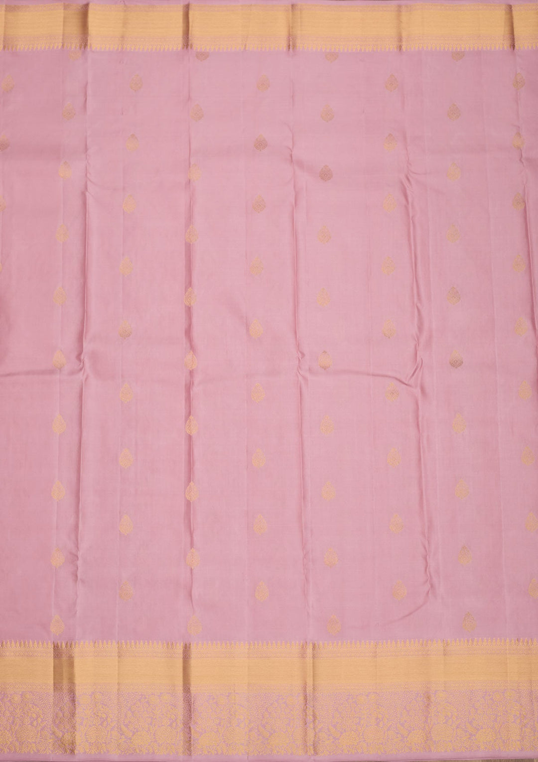 Mauve Zariwork Pure Silk Saree-Koskii