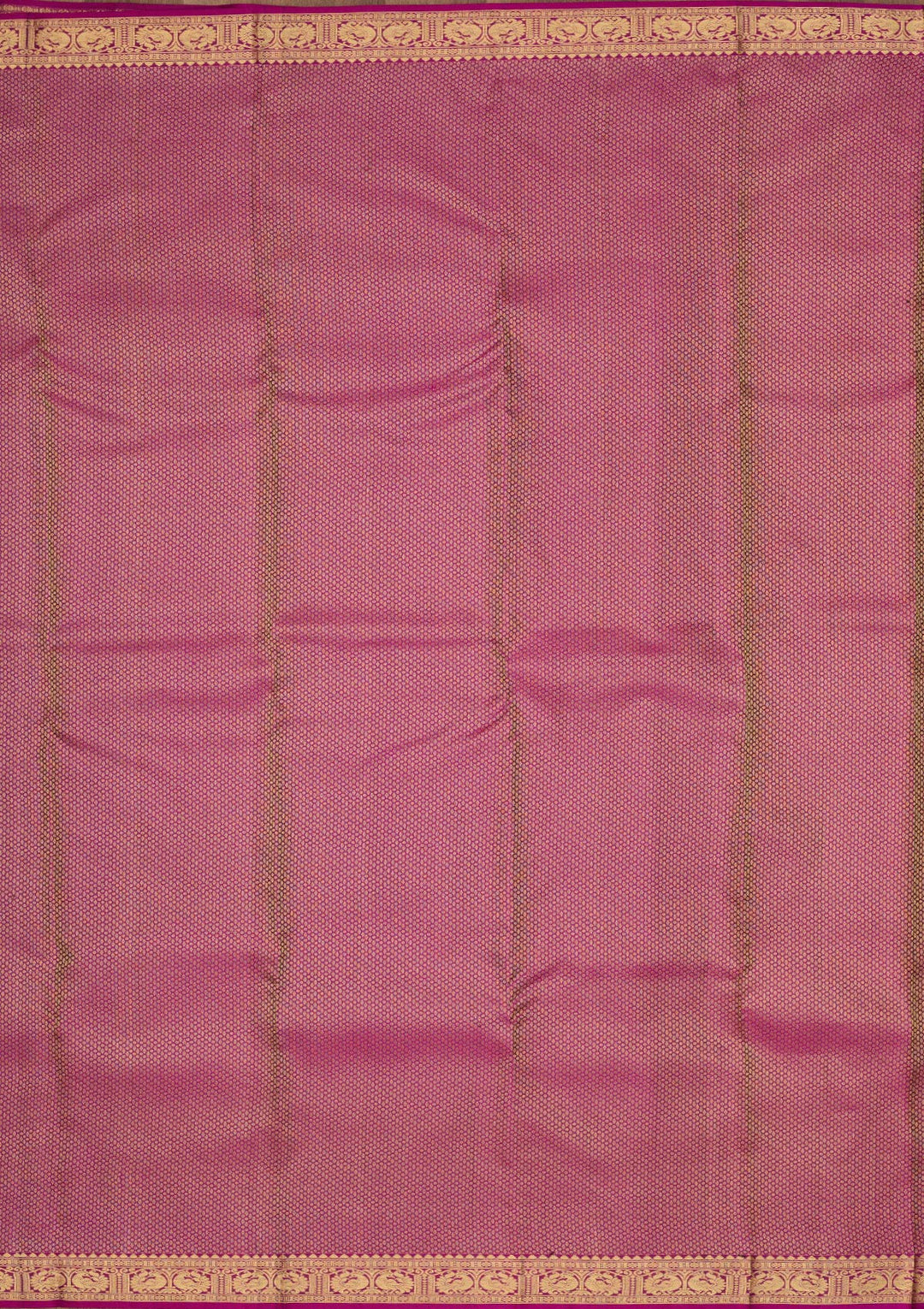 Bottle Green Zariwork Pure Silk Saree-Koskii