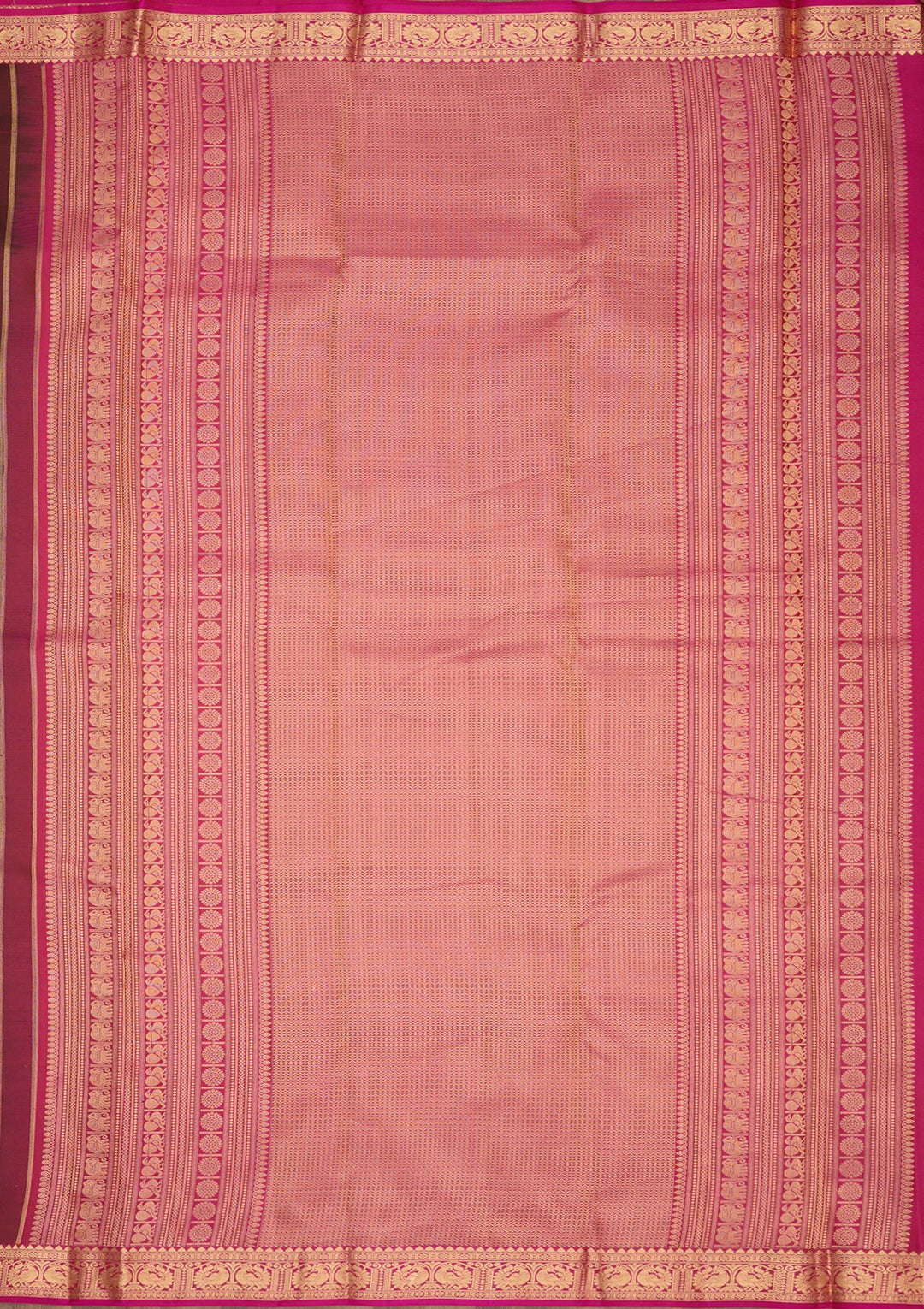 Dark Maroon Zariwork Pure Silk Saree-Koskii