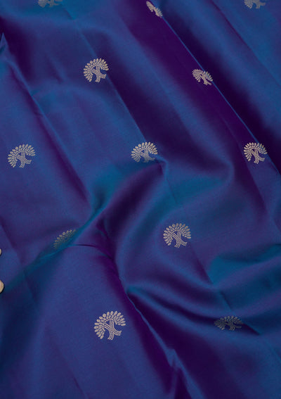 Royal Blue Zariwork Pure Silk Saree-Koskii