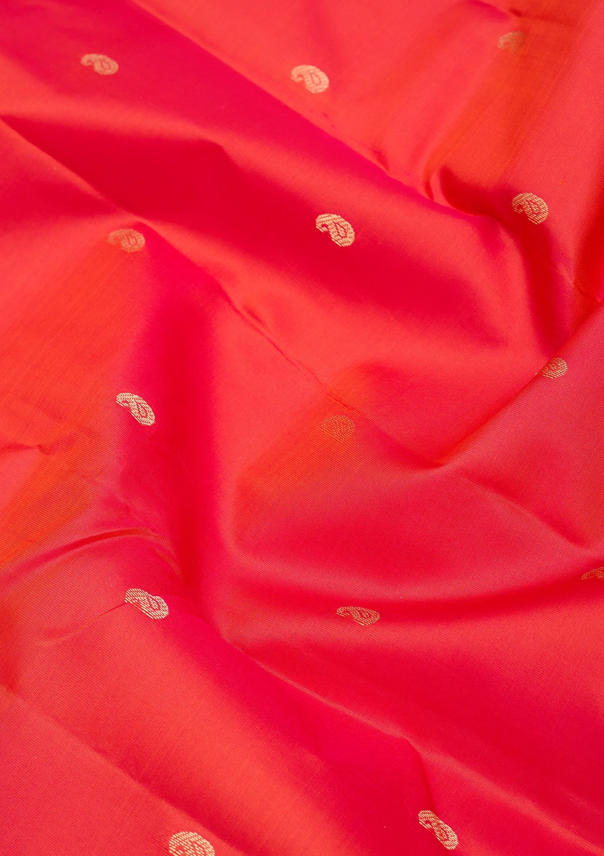 Red Zariwork Pure Silk Saree-Koskii