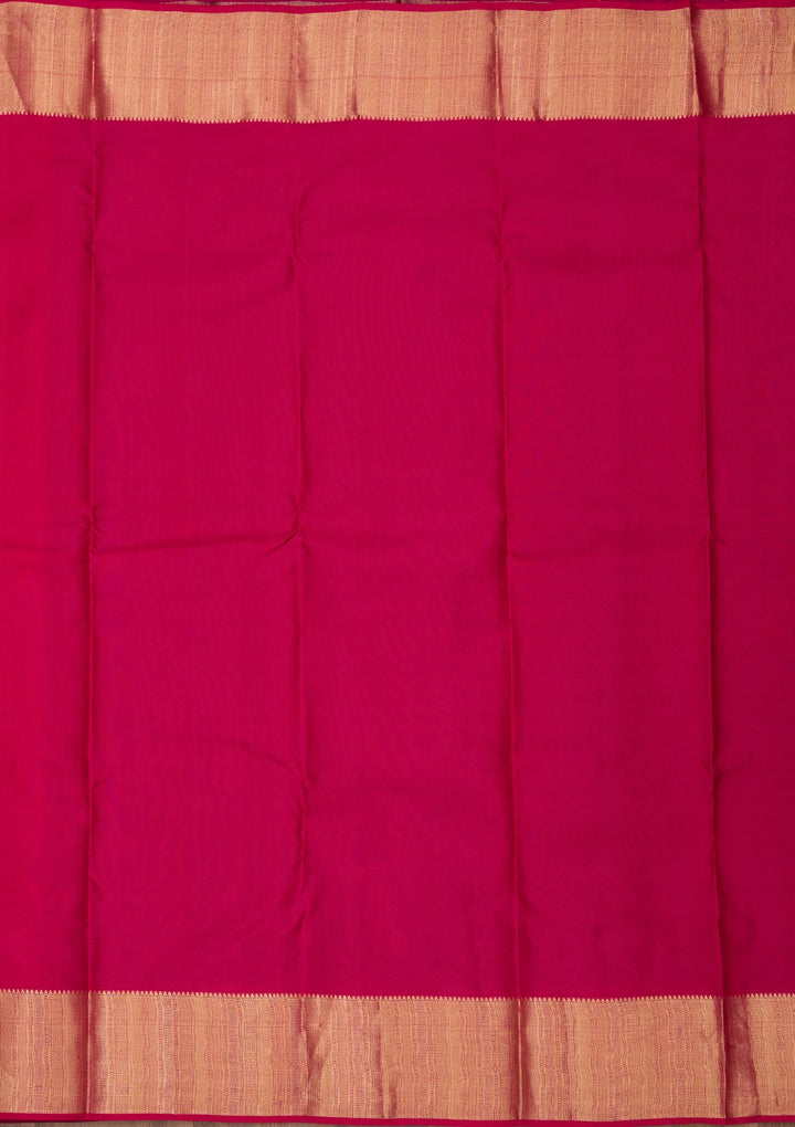 Purple Zariwork Pure Silk Saree-Koskii