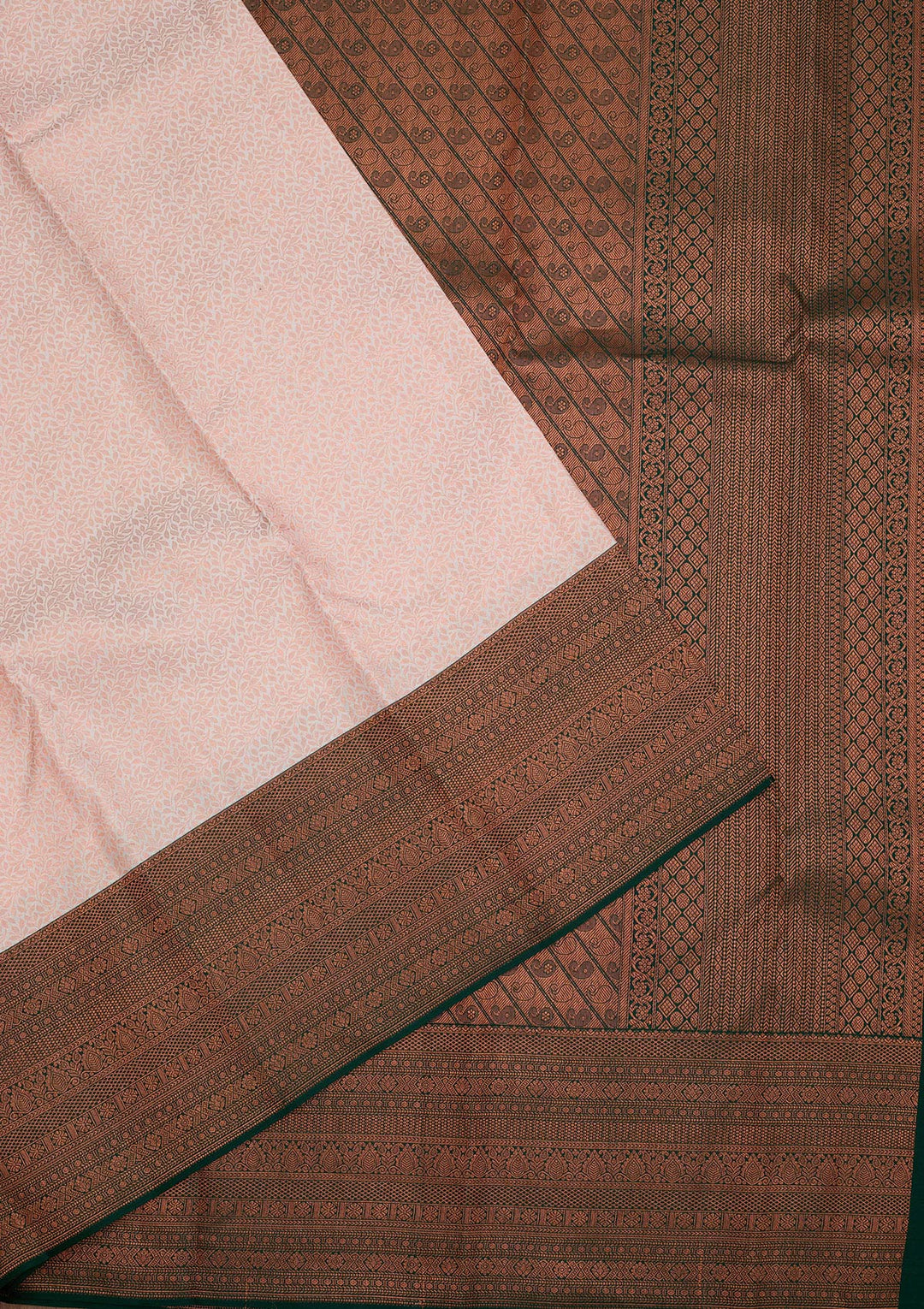 White Zariwork Pure Silk Saree-Koskii
