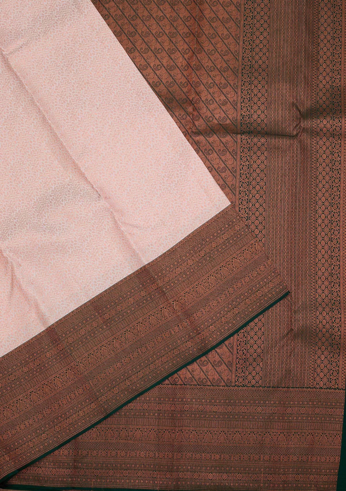 White Zariwork Pure Silk Saree-Koskii