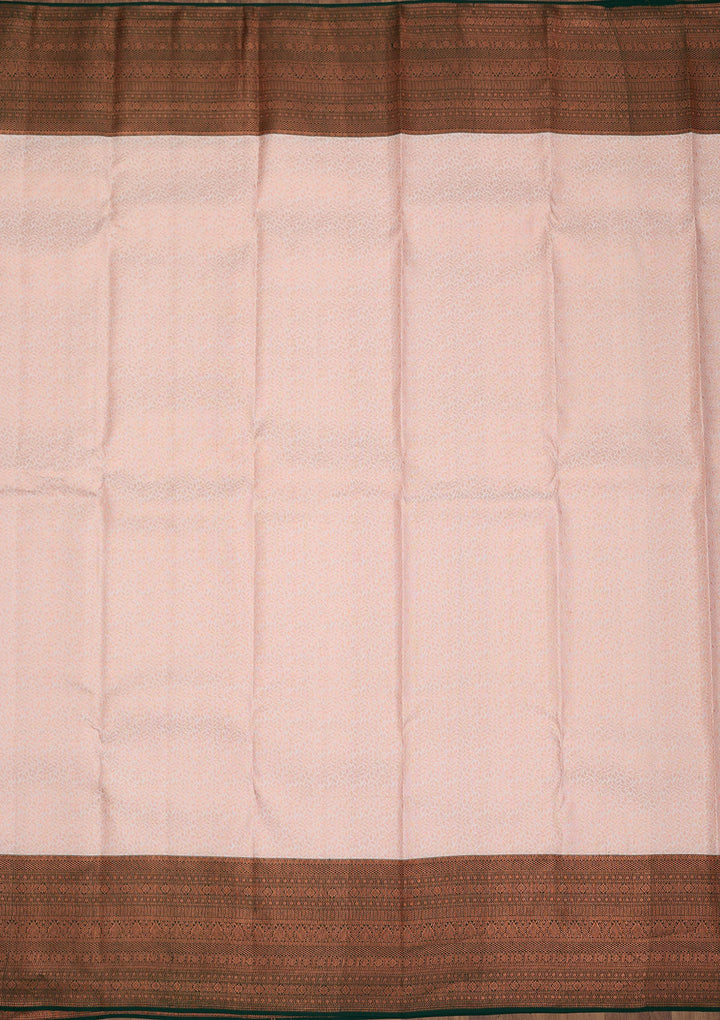 White Zariwork Pure Silk Saree-Koskii